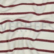 BAUMWOLLE FROTTEE GARNGEFÄRBT STREIFEN ECRU/MAUVE (thumbnail) #2