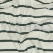 BAUMWOLLE FROTTEE GARNGEFÄRBT STREIFEN ECRU/SALBEI (thumbnail) #2