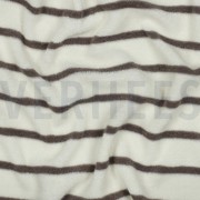 BAUMWOLLE FROTTEE GARNGEFÄRBT STREIFEN ECRU/TAUPE (thumbnail) #2