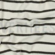 BAUMWOLLE FROTTEE GARNGEFÄRBT STREIFEN ECRU/ARMYGRÜN (thumbnail) #2