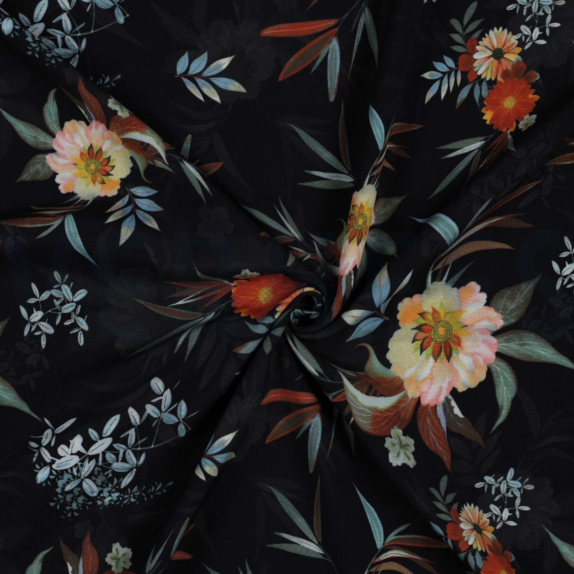 VISCOSE RADIANCE DIGITAL FLOWERS MULTICOLOUR (high resolution) #2
