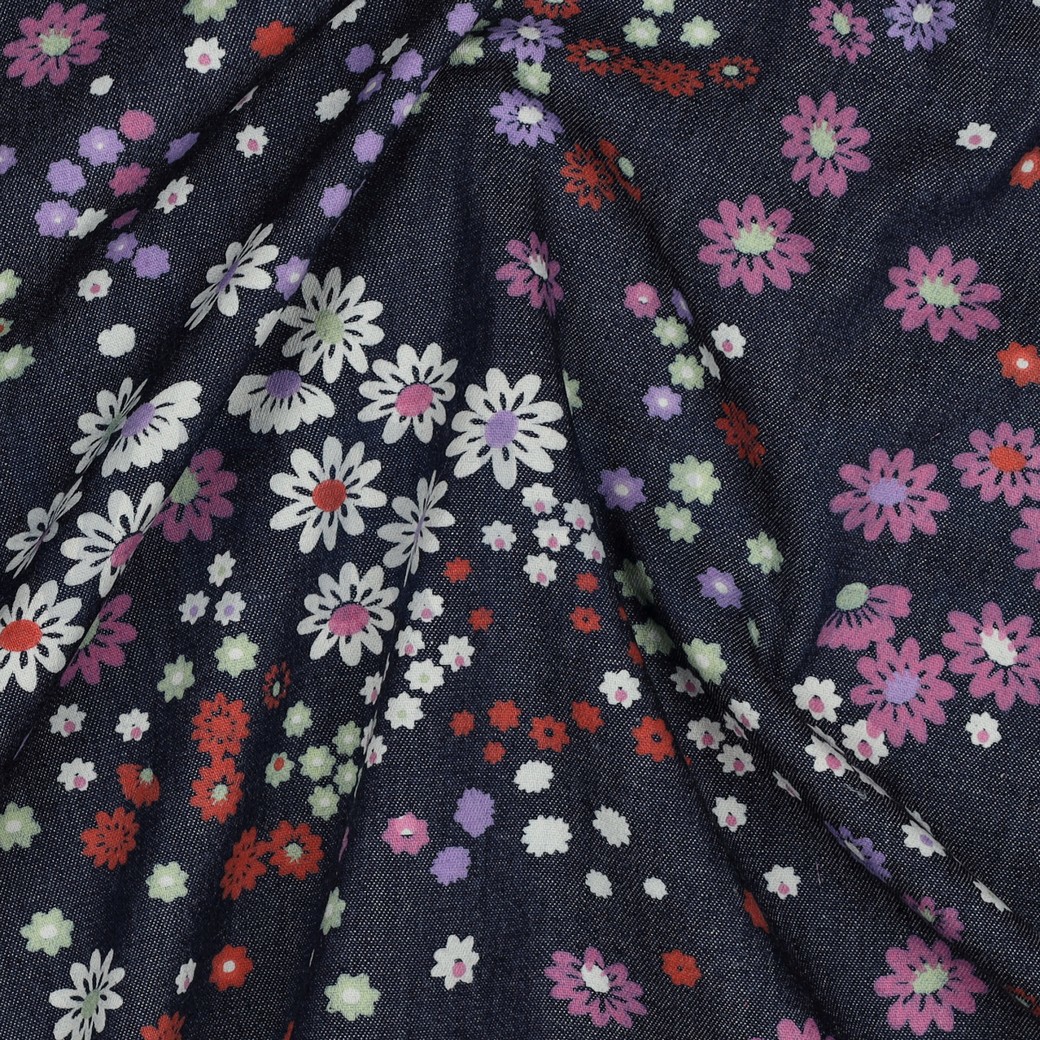 DENIM BLOEMEN JEANSBLAUW #7