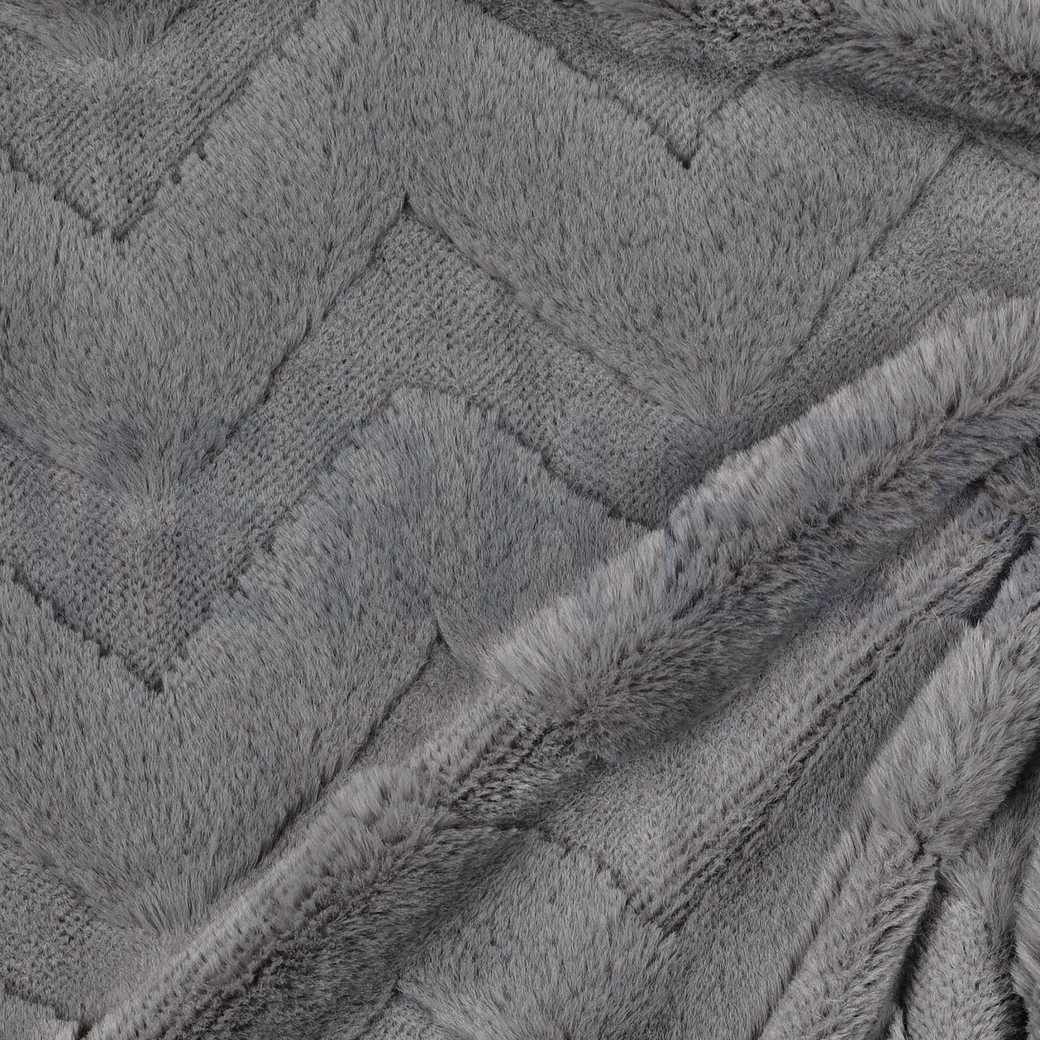 FLEECE ABSTRACT GRAU #7