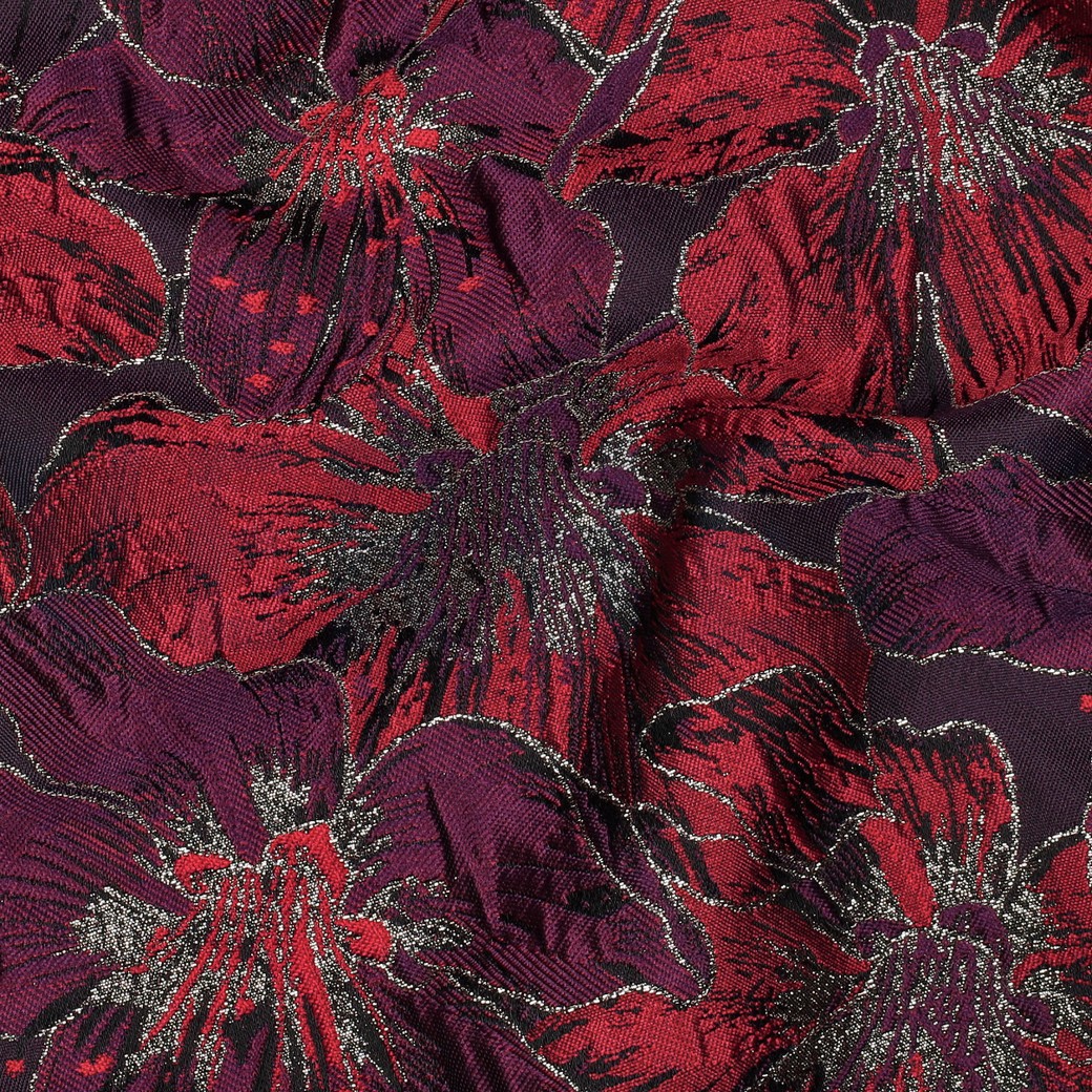 JACQUARD BLOEMEN PAARS #7