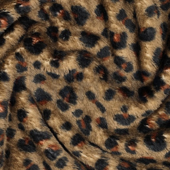 FLEECE BEIDSEITIG TIERHAUT BRAUN #7