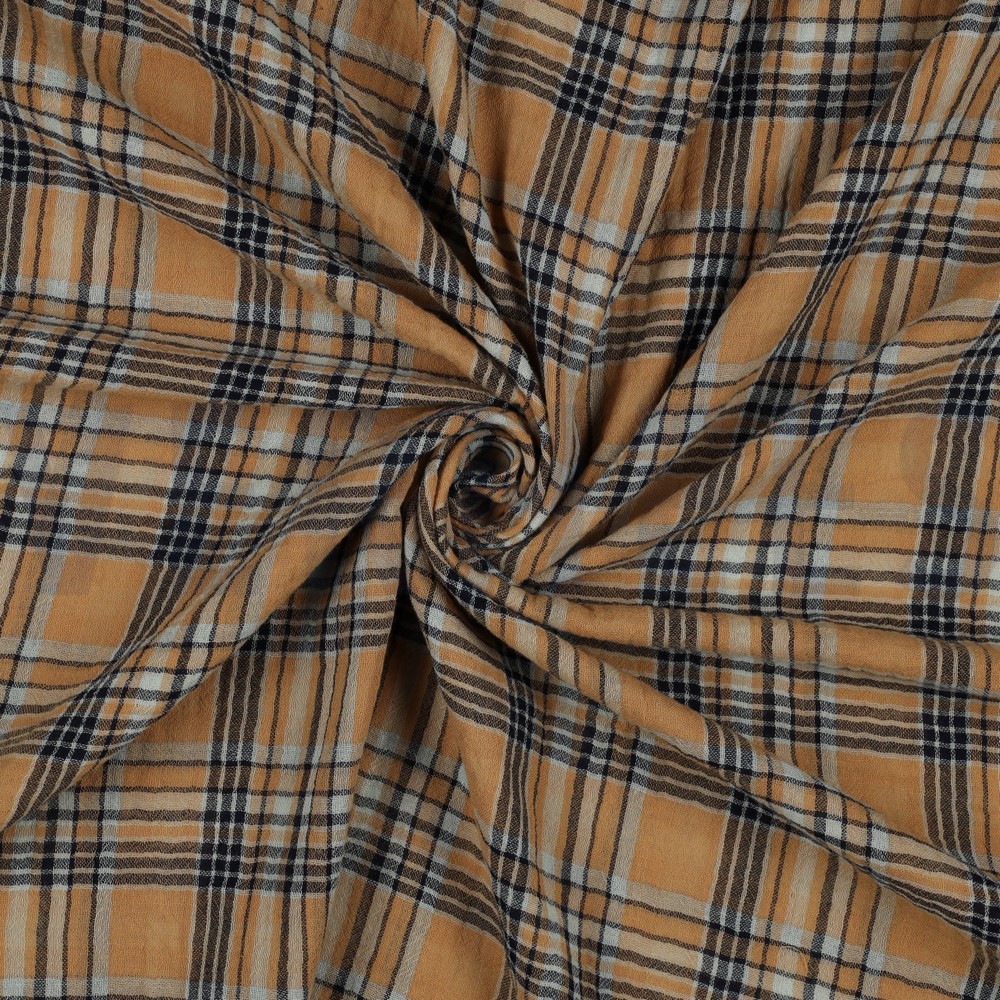 DOUBLE GAUZE CHECKS TWO-SIDE MULTICOLOUR #7