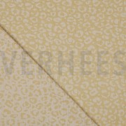 DOUBLE GAZE DE COTON JACQUARD PEAU D’ANIMAL JAUNE/ÉCRU (thumbnail) #2