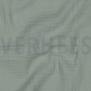 DOUBLE GAZE DE COTON 160CM VERT (thumbnail) #2