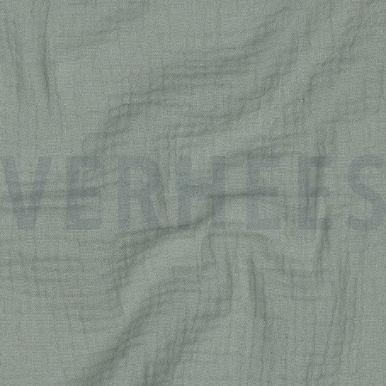 DOUBLE GAZE DE COTON 160CM VERT #7