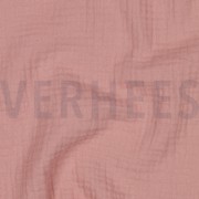 DOUBLE GAZE DE COTON 160CM ROSE POUDRÉ (thumbnail) #2