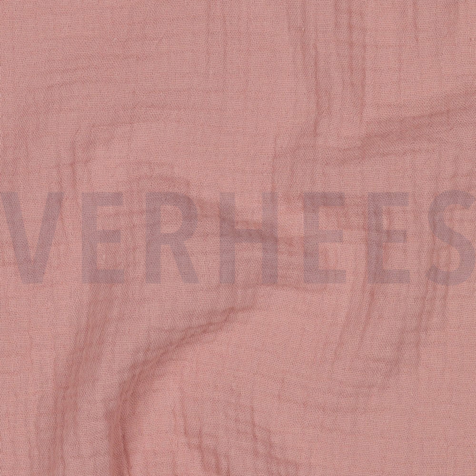 DOUBLE GAZE DE COTON 160CM ROSE POUDRÉ (high resolution) #2