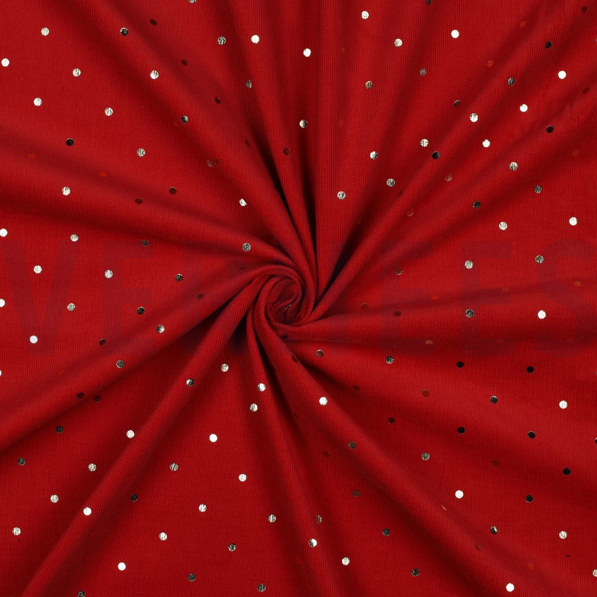 FEINCORD GOLD FOLIE PUNKTE ROT (high resolution) #2