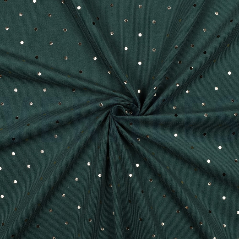 VELOURS MILLERAIES OR FOIL POINTS VERT FONCÉ #7