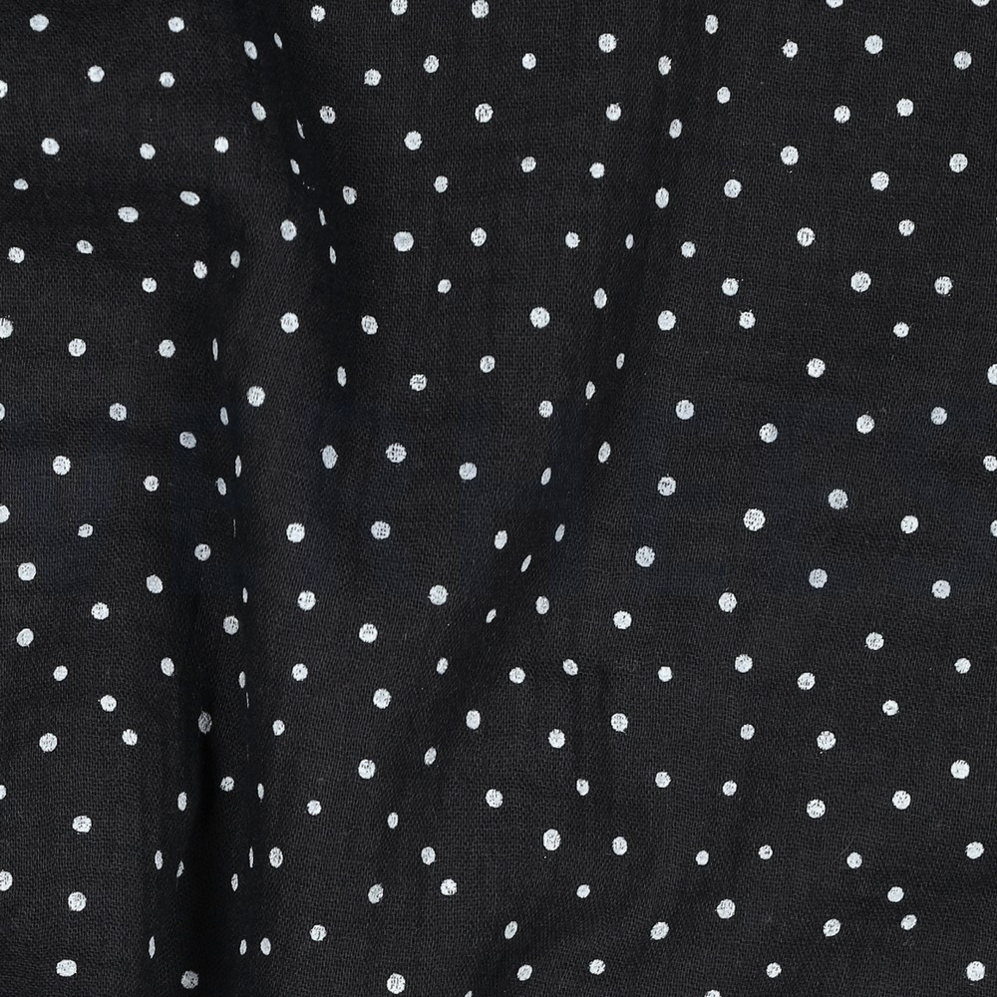 DOUBLE GAUZE LITTLE DOTS BLACK (high resolution) #2