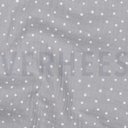 MUSSELIN KLEINE PUNKTE GRAU (thumbnail) #2