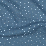 MUSSELIN KLEINE PUNKTE BLAU (thumbnail) #2