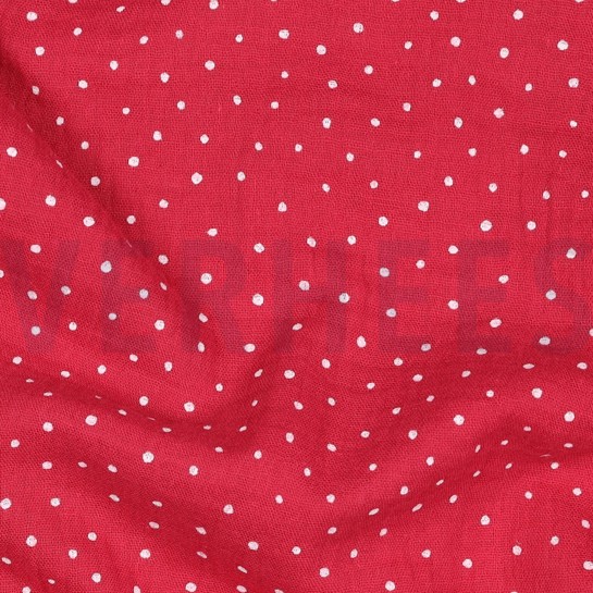 MUSSELIN KLEINE PUNKTE FUCHSIA #7