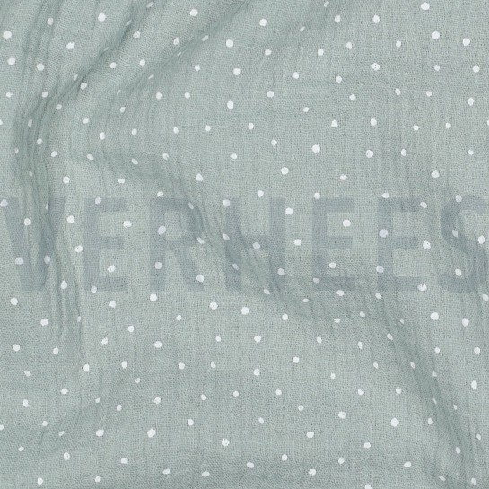 MUSSELIN KLEINE PUNKTE MINZE #7