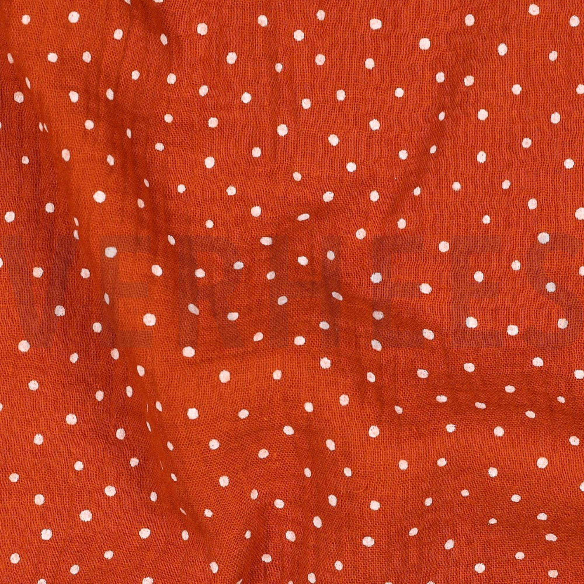 DOUBLE GAUZE KLEINE STIPPEN ROEST (high resolution) #2