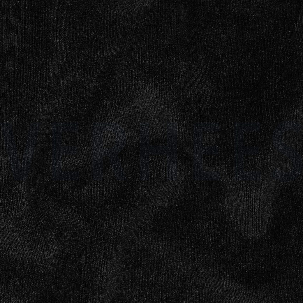 DOUBLE SIDED KNITTED VELOURS SHERPA BLACK #7