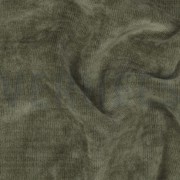 DOUBLE SIDED KNITTED VELOURS SHERPA ARMY GREEN (thumbnail) #2