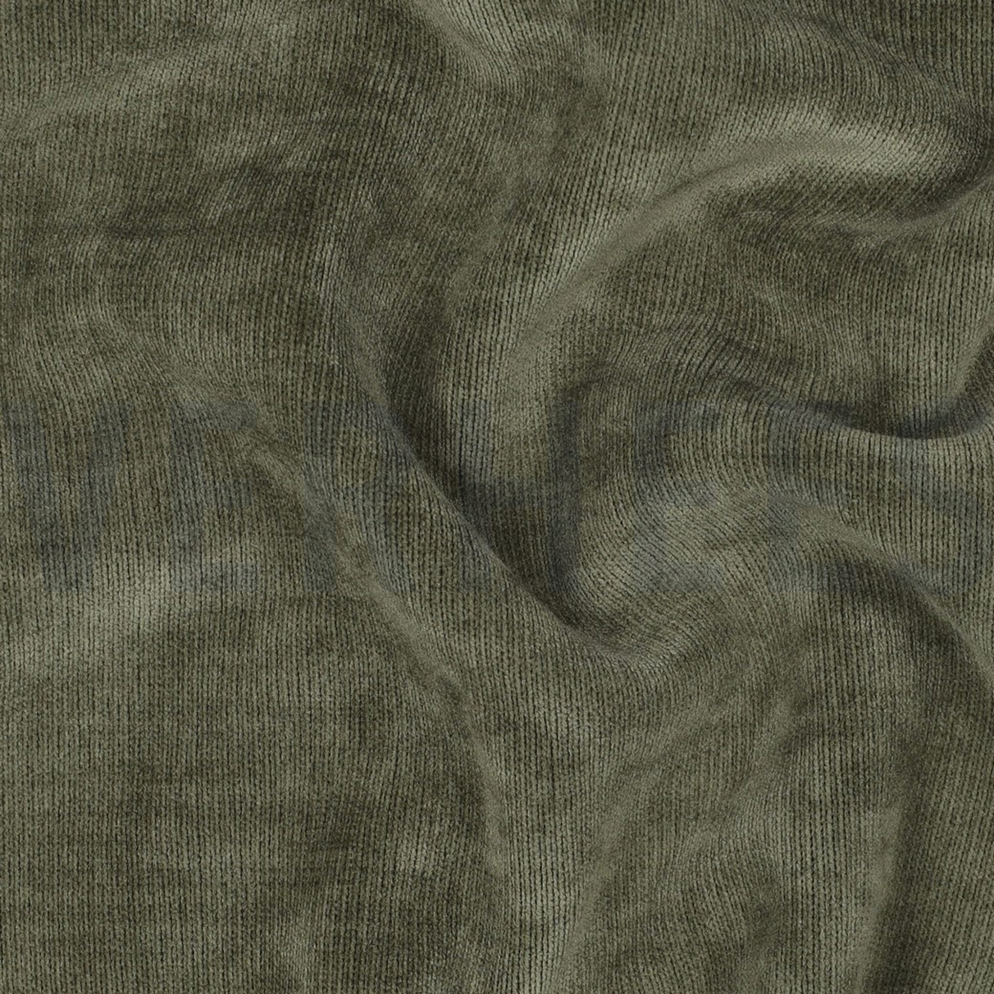 DOUBLE SIDED KNITTED VELOURS SHERPA ARMY GREEN (high resolution) #2