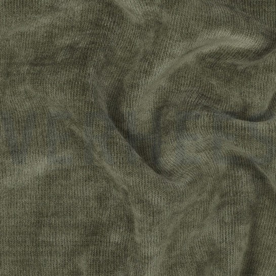 DOUBLE SIDED KNITTED VELOURS SHERPA ARMY GREEN #7