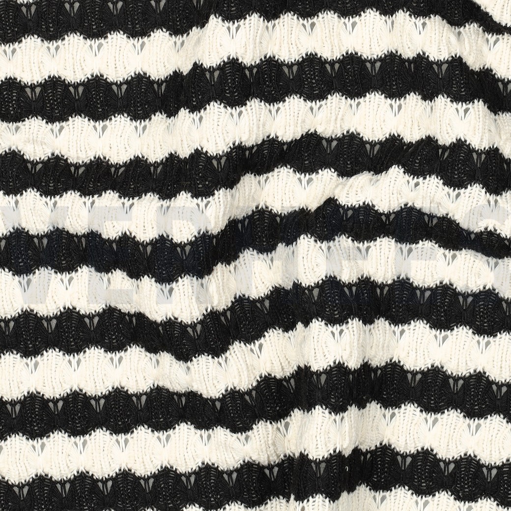 BREISEL JACQUARD STREPEN ZWART #7
