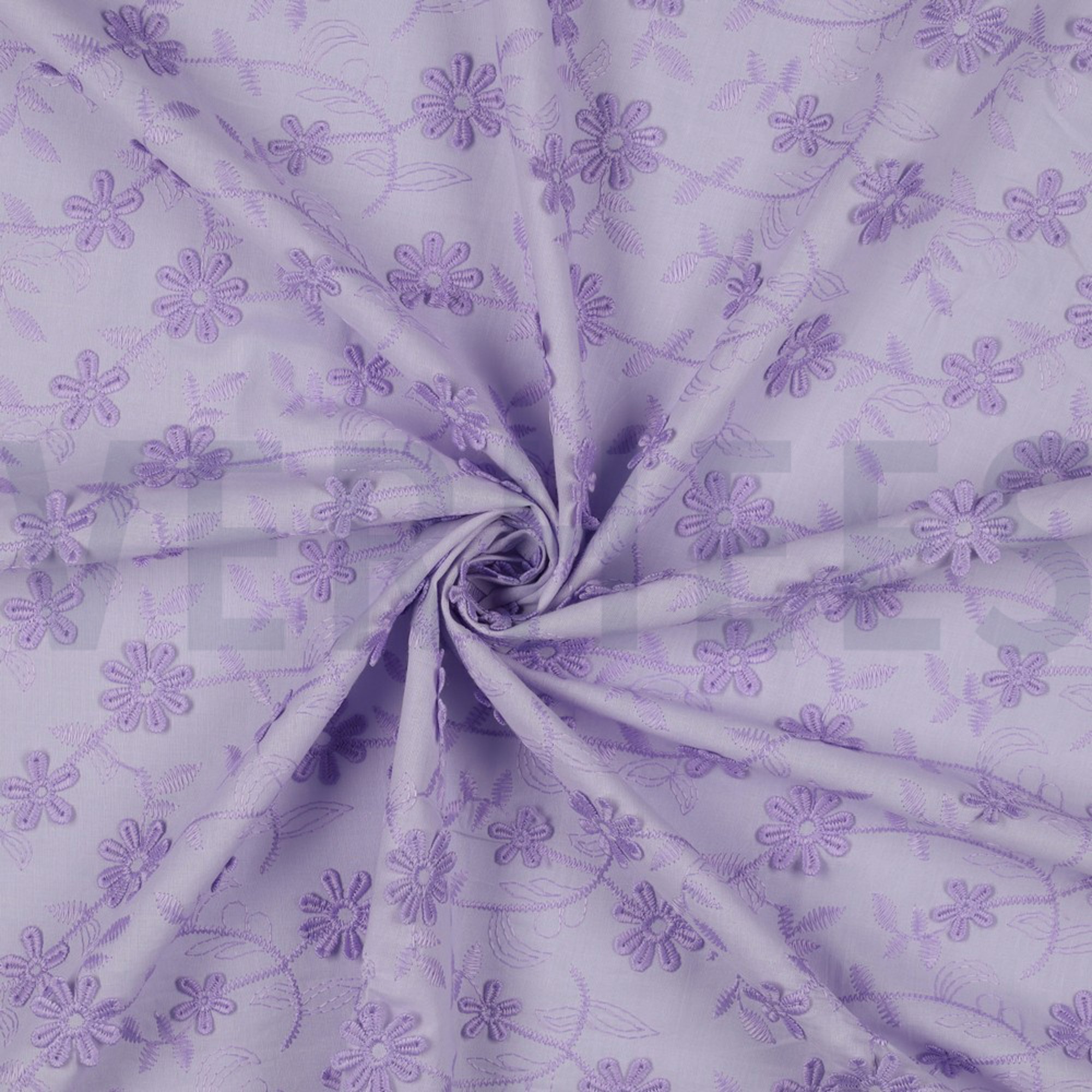 COTTON VOILE EMBROIDERY FLOWERS LILAC (high resolution) #2