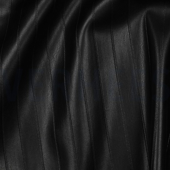 KUNSTLEDER STREIFEN SCHWARZ #7