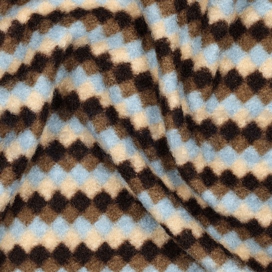 BOUCLÉ STRIPES BROWN #7