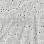 BAUMWOLLE STICKEREI ZWEISEITIGE BOGENKANTE WEISS (thumbnail) #2