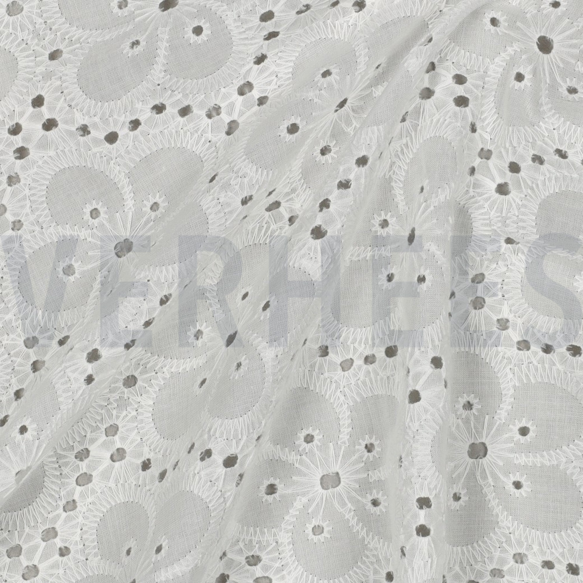 BAUMWOLLE STICKEREI ZWEISEITIGE BOGENKANTE WEISS (high resolution) #2