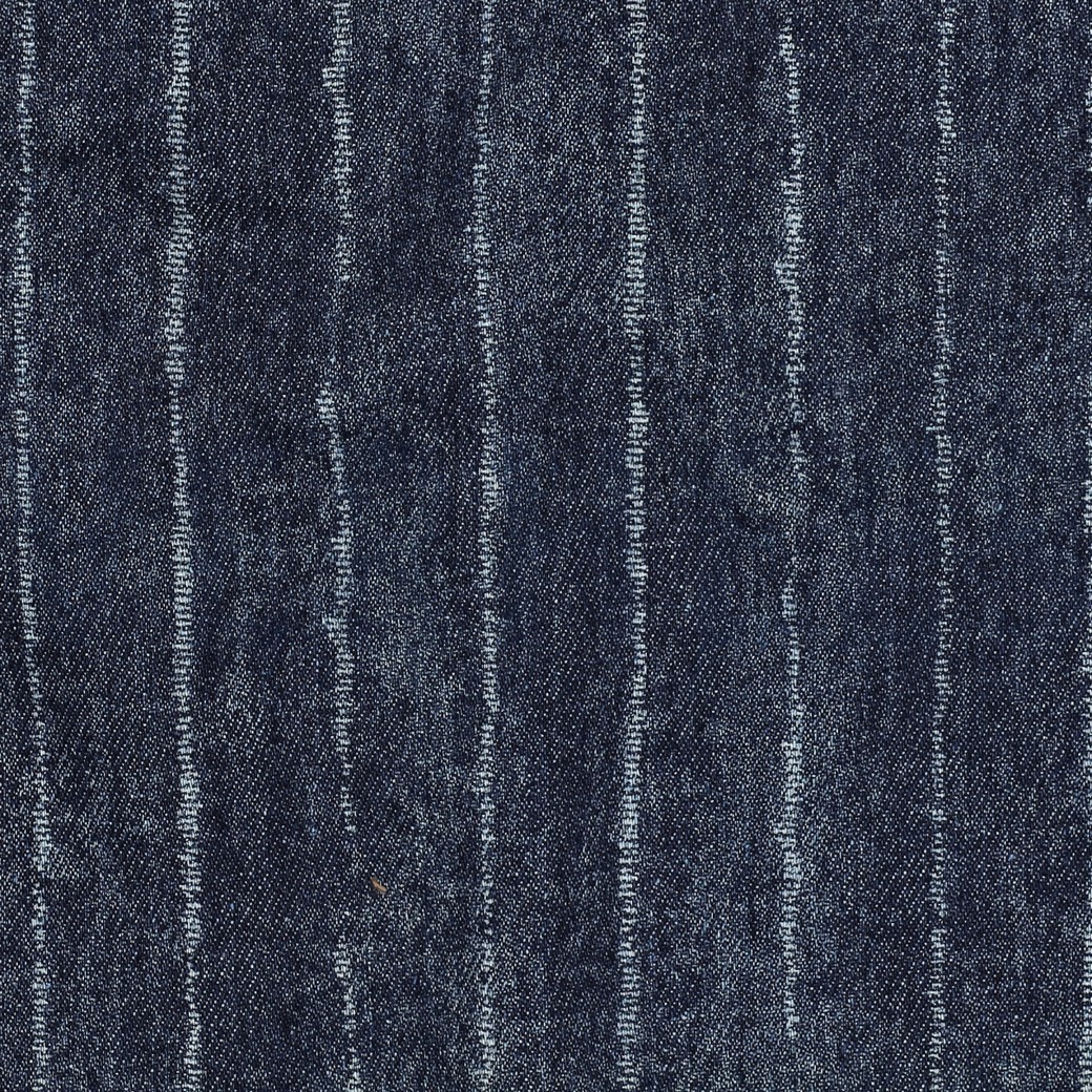 DENIM RAYURES INDIGO #7