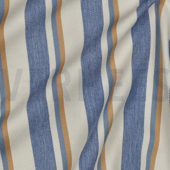 DENIM GARNGEFÄRBT STREIFEN KAMEL #7