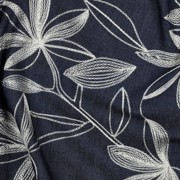 DENIM EMBROIDERY BLOEMEN WIT (thumbnail) #2