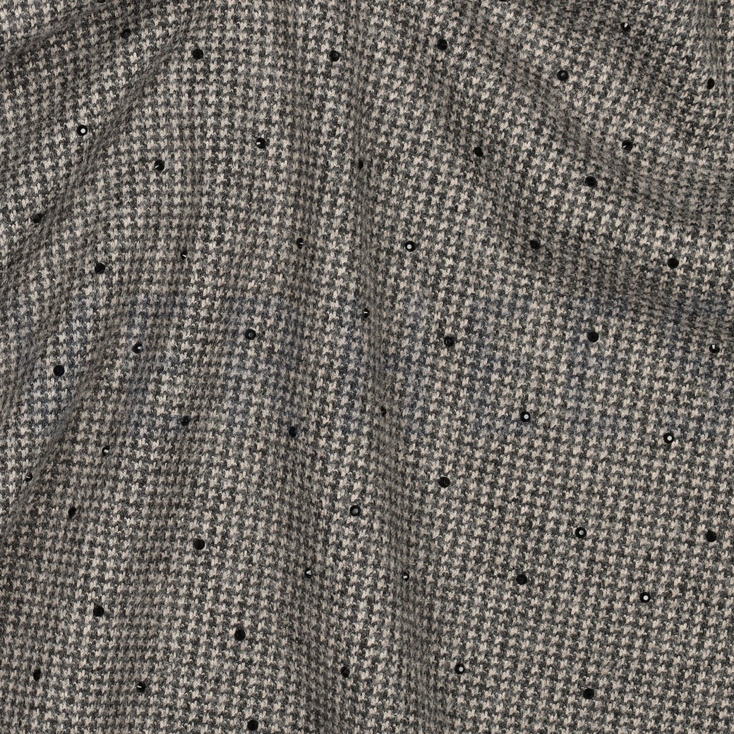 PIED DE POULE BROSSÉ CLOUS TAUPE #7