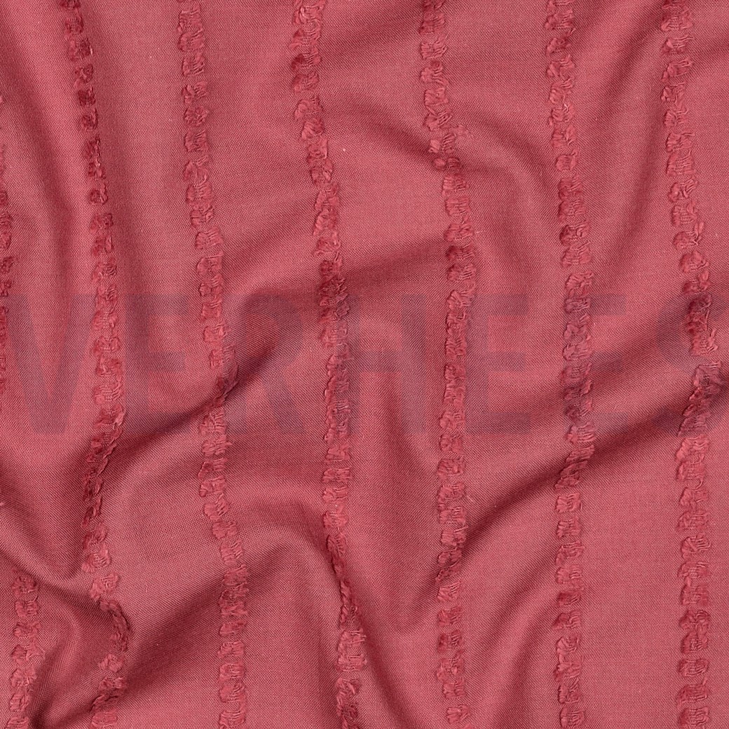 COTTON VOILE DOBBY STRIPES MAUVE #7