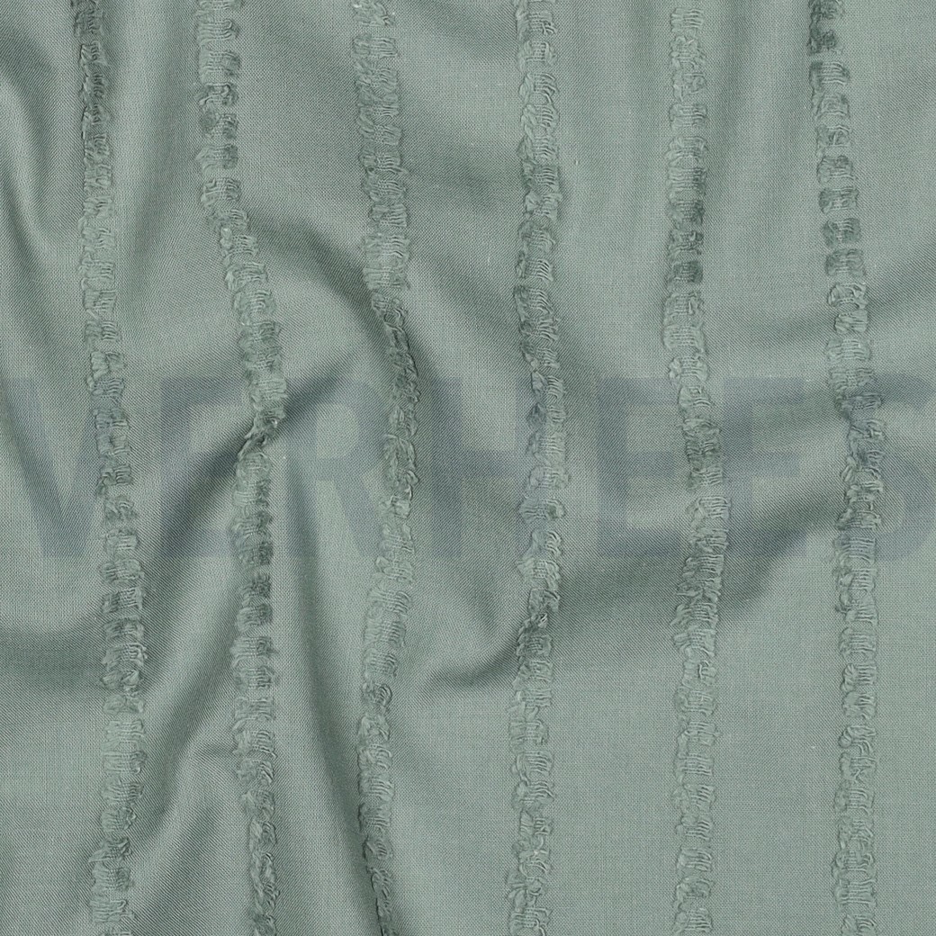 COTTON VOILE DOBBY STRIPES SAGE #7