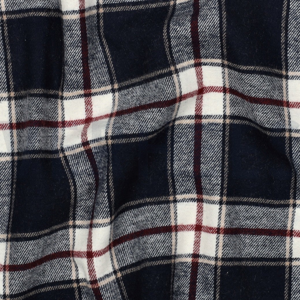 KATOEN GARENGEVERFD GEBORSTELDE RUITEN MARINEBLAUW #7