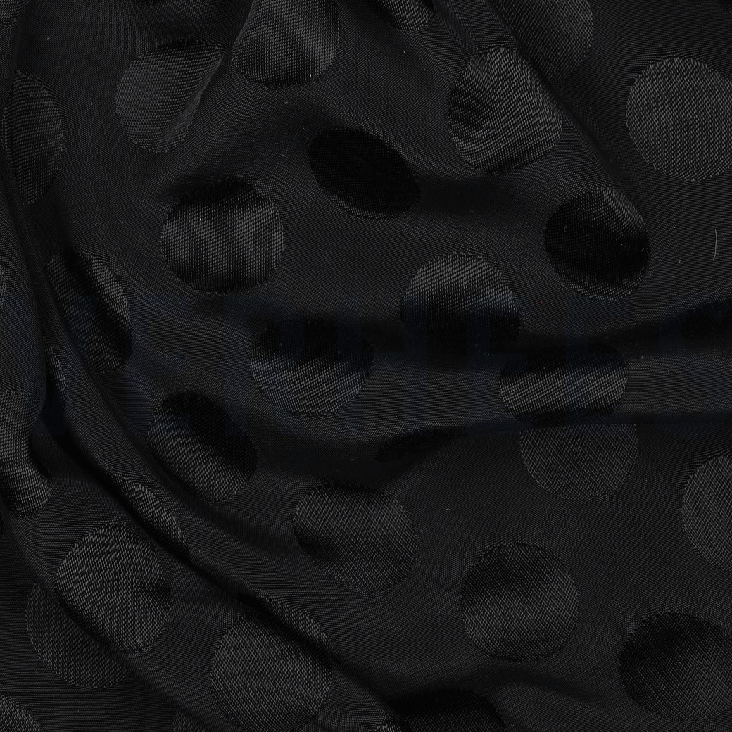 VISCOSE JACQUARD DOTS BLACK #7