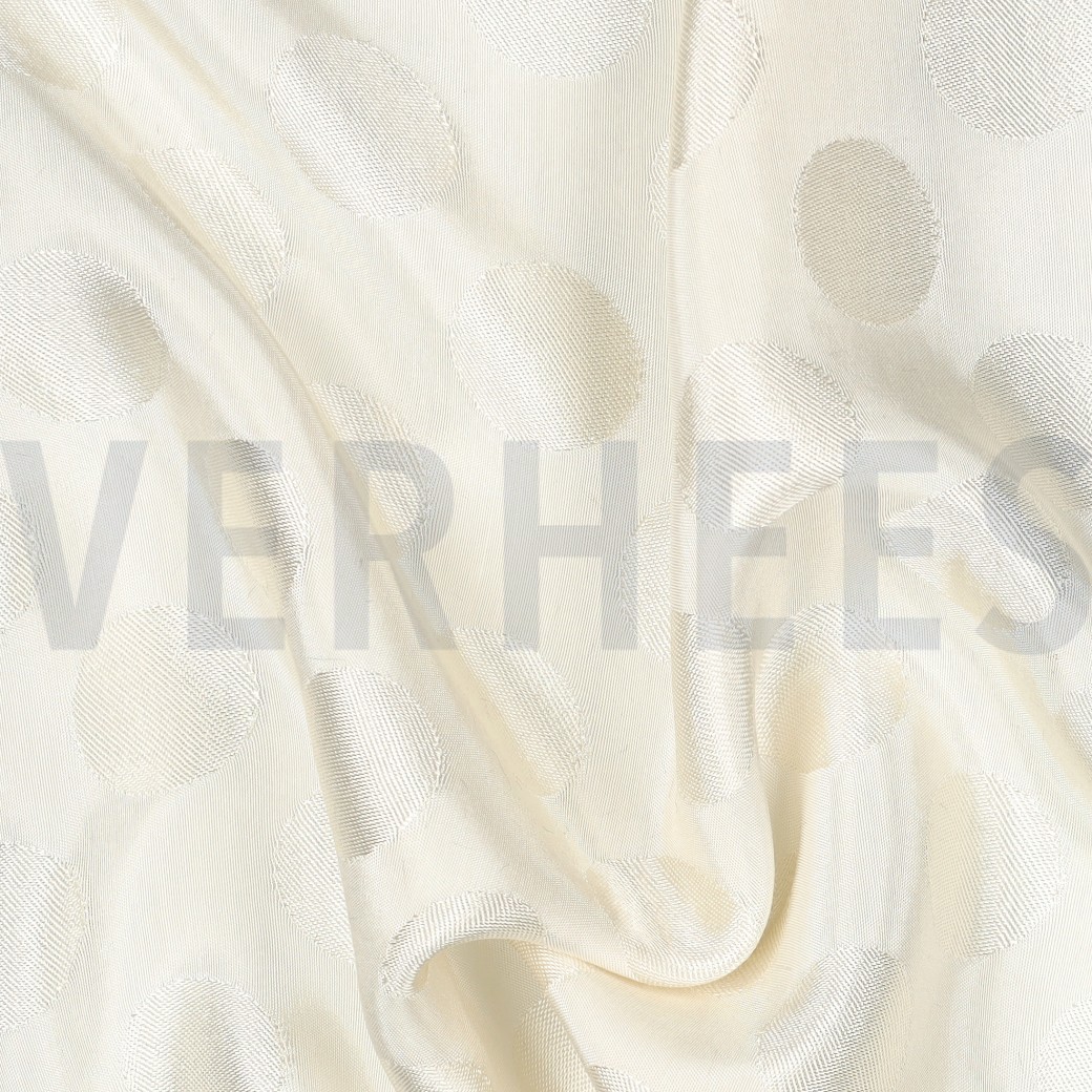VISCOSE JACQUARD POIS BLANC CASSÉ #7