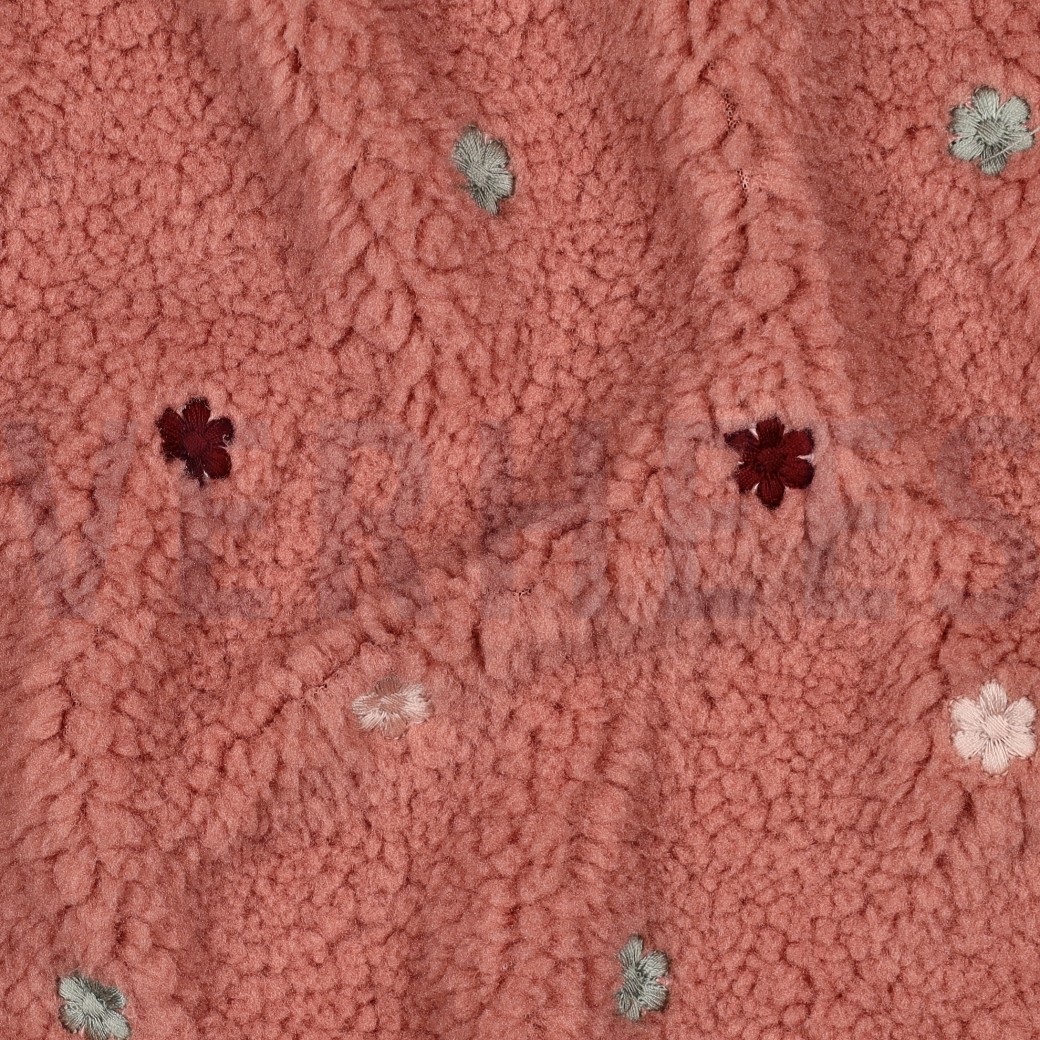 TEDDY EMBROIDERY BLOEMEN BLUSH #7