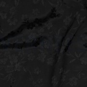 VISCOSE JACQUARD FLOWERS BLACK (thumbnail) #2