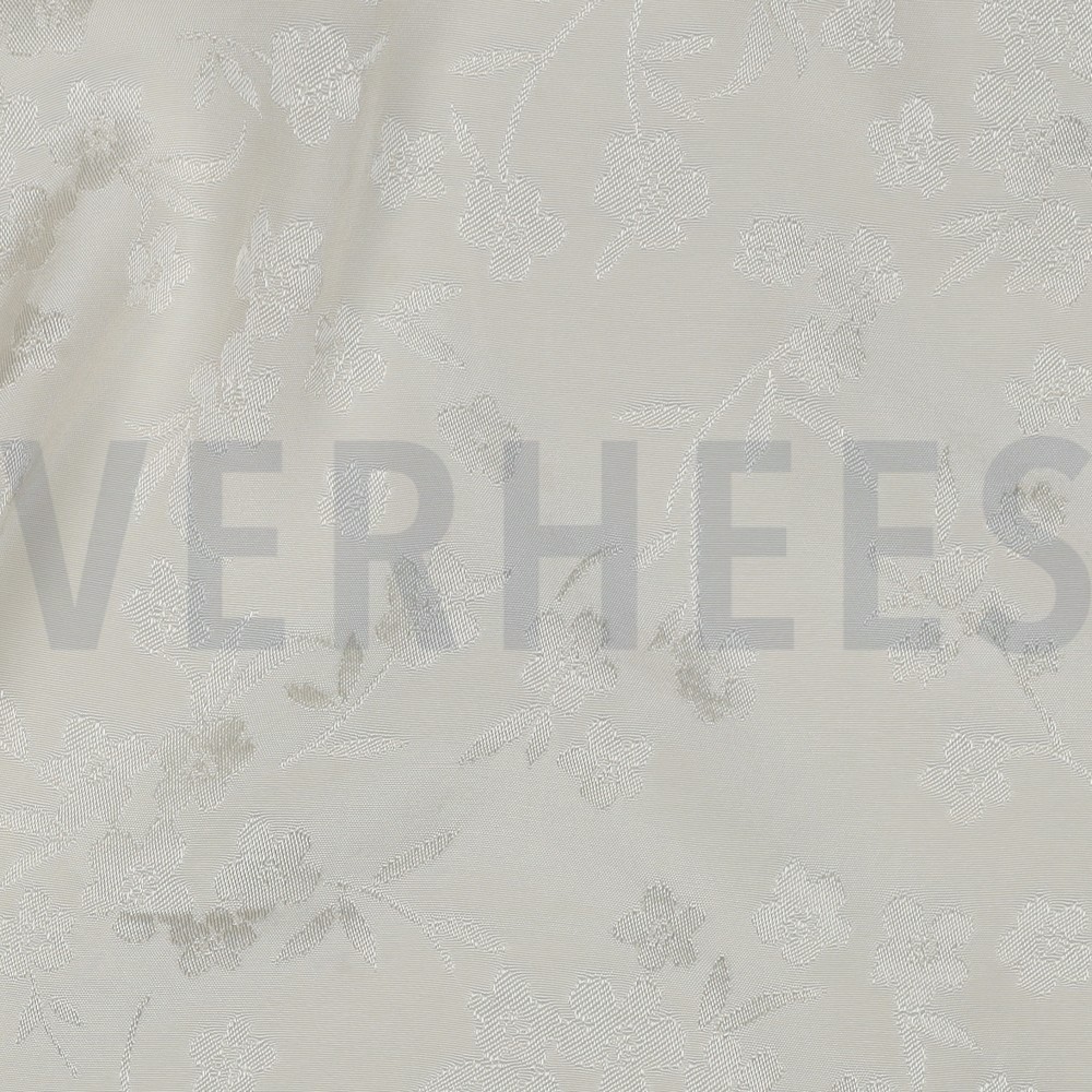 VISKOSE JACQUARD BLUMEN ECRU #7