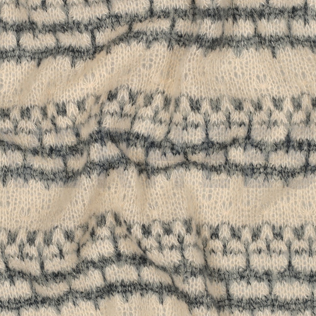 BREISEL JACQUARD STREPEN GRIJS GEMÊLEERD #7