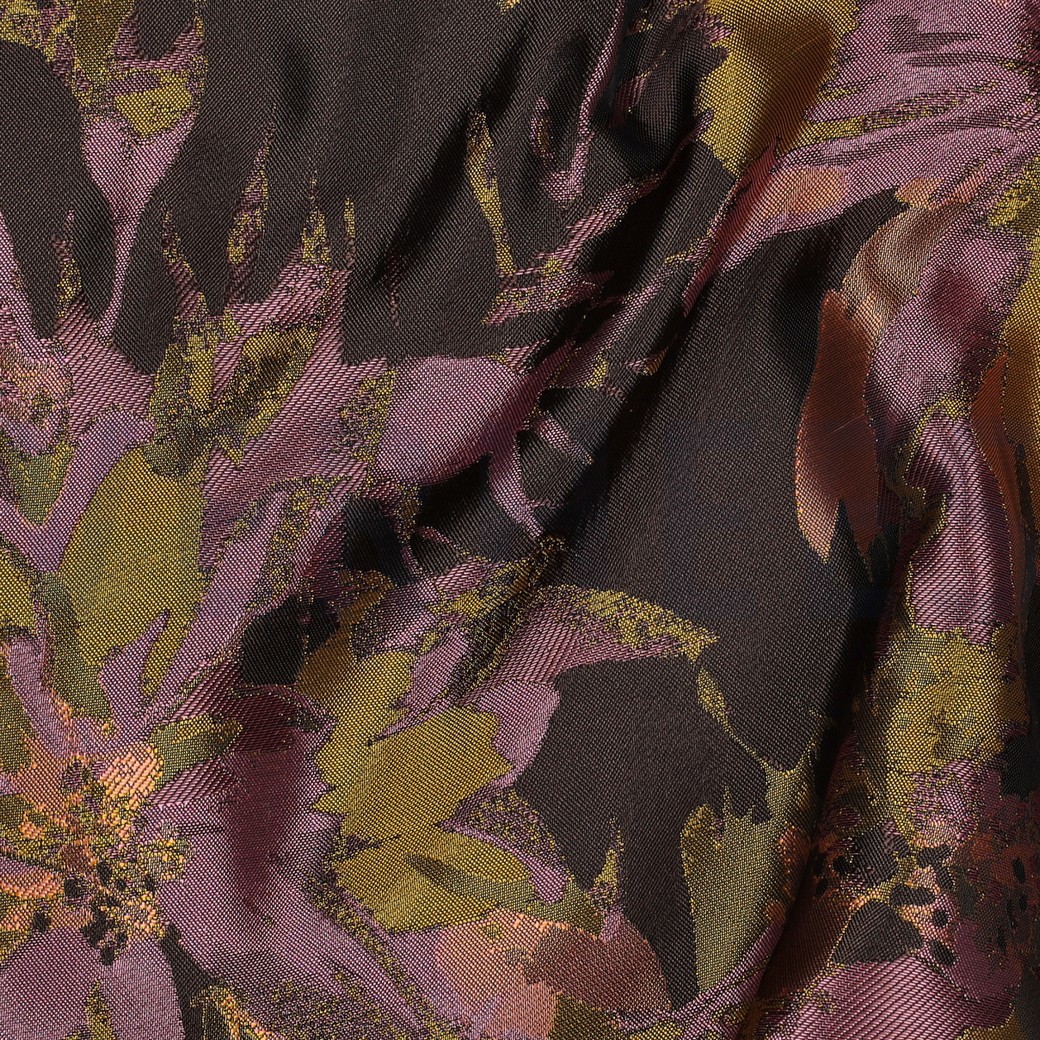 JACQUARD BLUMEN BRAUN #7