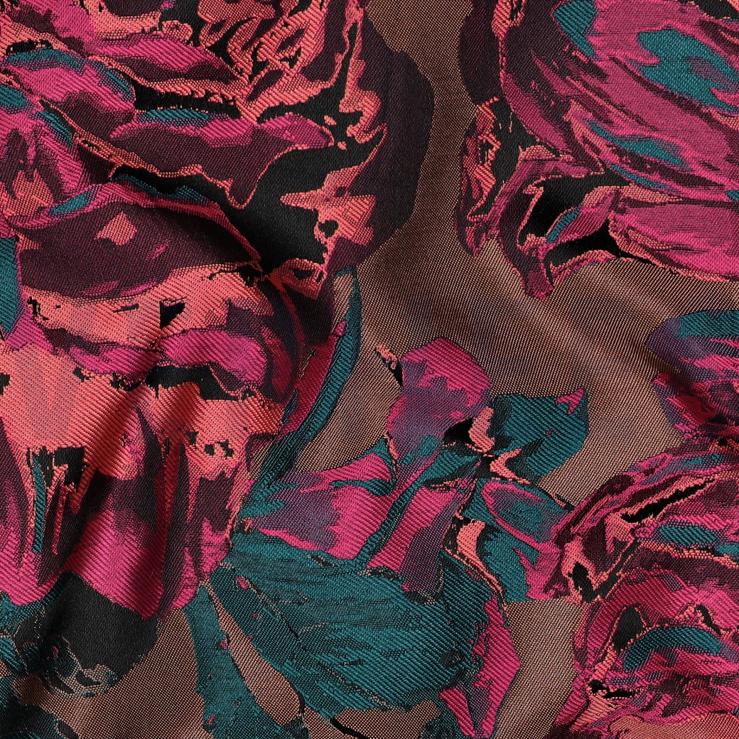 JACQUARD FLEURS VIOLET #7