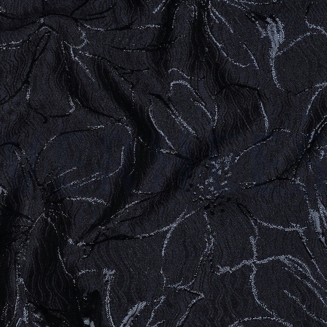 JACQUARD BLUMEN BLAU #7