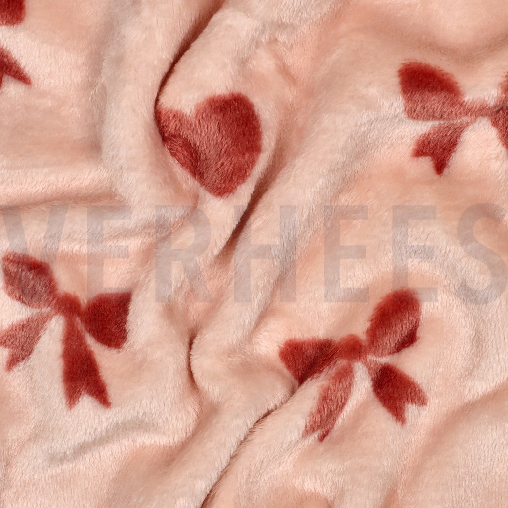 FLEECE SCHLEIFEN & HERZEN ROSA #7